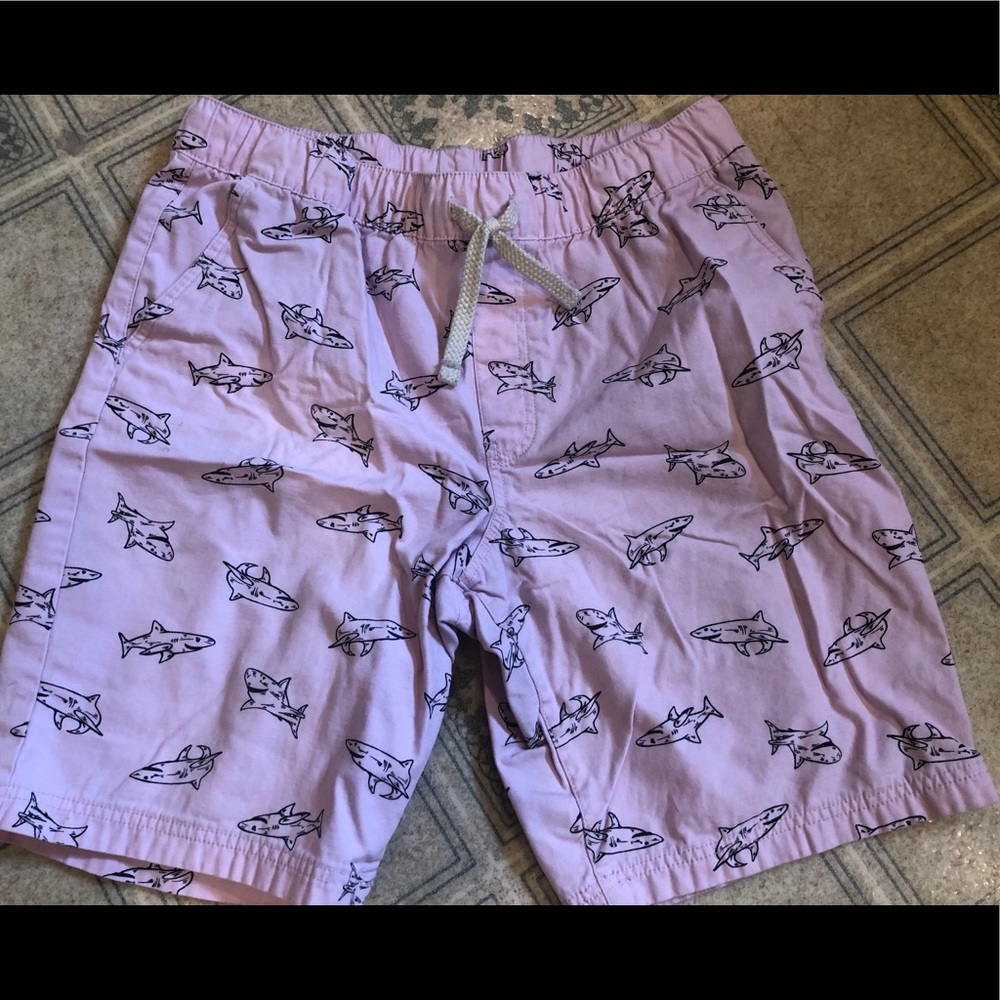 Pink & Black Shark Shorts